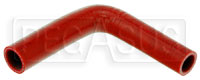 Click for a larger picture of Red Silicone Hose, 1" x 7/8" 90 deg. Reducing Elbow