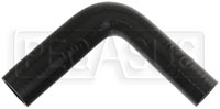 Click for a larger picture of Black Silicone Hose, 1 1/4 x 1" 90 deg. Reducing Elbow