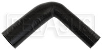 Click for a larger picture of Black Silicone Hose, 1 3/8 x 1.00" 90 deg. Reducing Elbow