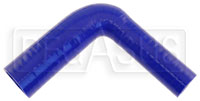 Click for a larger picture of Blue Silicone Hose, 1 3/8 x 1.00" 90 deg. Reducing Elbow