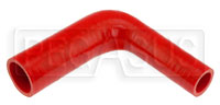 Click for a larger picture of Red Silicone Hose, 1 3/8" x 1.00" 90 deg. Reducing Elbow