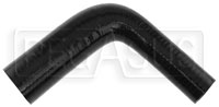 Click for a larger picture of Black Silicone Hose, 1 1/2 x 1" 90 deg. Reducing Elbow