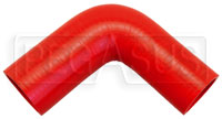 Click for a larger picture of Red Silicone Hose, 1 3/4 x 2" 90 deg. Reducing Elbow