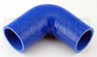 Click for a larger picture of Blue Silicone Hose, 2 1/4x2" 90 deg Reducing Elbow, ON SALE!