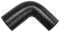 Click for a larger picture of Black Silicone Hose, 2 1/2 x 2" 90 deg. Reducing Elbow