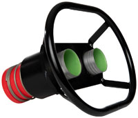 Click for a larger picture of Redhead Dual 2.0" Male Fueling Valves, 100mm Centers