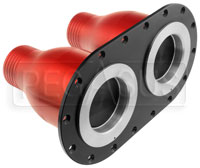 Click for a larger picture of Redhead Dual 2.0" Female Receiver Valves, 4.5 inch Centers