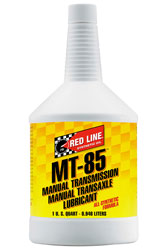 Click for a larger picture of Red Line MT-85 Manual Transmission Lubricant (75W85 GL-4)