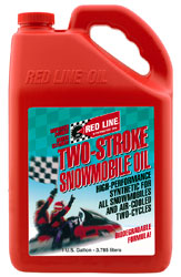 Click for a larger picture of Red Line Synthetic 2-Stroke Snowmobile Oil