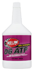 Pegasus Part No. RL020 - Red Line Synthetic D6 Automatic Transmission Fluid Click for a larger picture of Red Line Synthetic D6 Automatic Transmission Fluid
