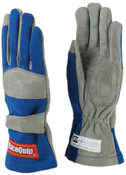 Click for a larger picture of RaceQuip 351 Model Single Layer Racing Gloves, SFI-1