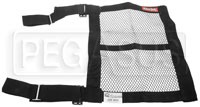 Click for a larger picture of RaceQuip 15x18 Mesh Window Net with Strap Mounts, SFI