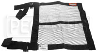 Click for a larger picture of RaceQuip 18x18 Mesh Window Net with Strap Mounts, SFI