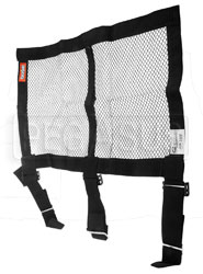Click for a larger picture of RaceQuip 18x24 Mesh Window Net with Strap Mounts, SFI