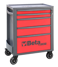 Click for a larger picture of Beta RSC24/5-R Roller Tool Cabinet, Red - Ships Truck