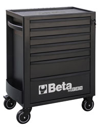 Click for a larger picture of Beta RSC24/7-N Roller Tool Cabinet, Black - Ships Truck