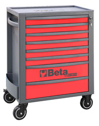 Click for a larger picture of Beta RSC24/8-R Roller Tool Cabinet, Red - Ships Truck