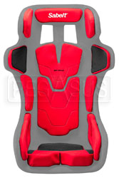 Click for a larger picture of Sabelt Pad Kit for GT-Pad Seat, X-Large Red