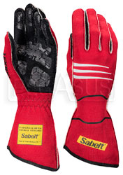 Click for a larger picture of Sabelt Hero TG-9 Driving Glove FIA 8856-2000, sizes XS and S