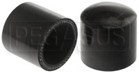 Click for a larger picture of Black Silicone Coolant Bypass Cap, 1 1/4 inch ID