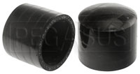 Click for a larger picture of Black Silicone Coolant Bypass Cap, 1 1/2 inch ID