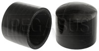 Click for a larger picture of Black Silicone Coolant Bypass Cap, 1 9/16 inch ID
