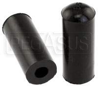 Click for a larger picture of Black Silicone Coolant Bypass Cap, 1/4 inch ID