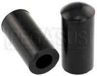 Click for a larger picture of Black Silicone Coolant Bypass Cap, 3/8 inch ID