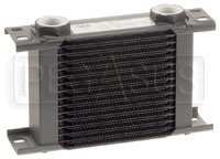 Click for a larger picture of Setrab Series 1 Oil Cooler, 16 Row, M22 Ports