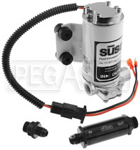 Click for a larger picture of Setrab 12V Mini Gear Oil Circulation Pump, AN6, 150 Filter