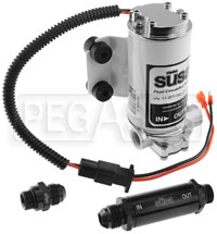 Click for a larger picture of Setrab 12V Mini Gear Oil Circulation Pump, AN8, 150 Filter