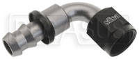 Click for a larger picture of Setrab Aluminum 1/2" Barbed Hose End - 8AN Female, 90 Degree