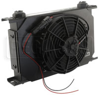 Click for a larger picture of Setrab Fanpack: Series 6 Cooler, 25 Row, with 12 v Fan