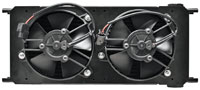 Click for a larger picture of Setrab Fanpack: Series 9 Cooler, 20 Row, 2-Pass, Dual Fans