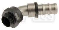 Click for a larger picture of Setrab M22 to 12AN Pushlock Hose Barb, 45 Degree