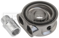 Click for a larger picture of Setrab M20 x 1.5 Billet Sandwich Plate, No Thermostat
