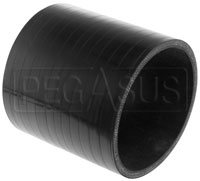 Click for a larger picture of Black Silicone Hose Coupler, 4 inch ID, 4 inch Length