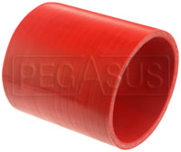 Click for a larger picture of Red Silicone Hose Coupler, 4 inch ID, 4 inch Length