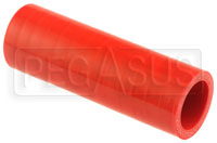 Click for a larger picture of Red Silicone Hose Coupler, 1 1/8 inch ID, 4 inch Length