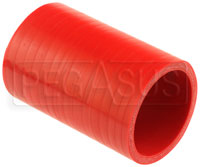 Click for a larger picture of Red Silicone Hose Coupler, 2 1/4 inch ID, 4 inch Length