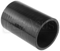 Click for a larger picture of Black Silicone Hose Coupler, 2 3/8 inch ID, 4 inch Length