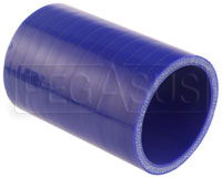 Click for a larger picture of Blue Silicone Hose Coupler, 2 1/2 inch ID, 4 inch Length