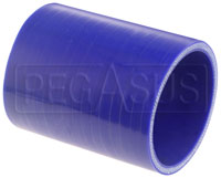 Click for a larger picture of Blue Silicone Hose Coupler, 3 inch ID, 4 inch Length