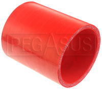 Click for a larger picture of Red Silicone Hose Coupler, 3 inch ID, 4 inch Length