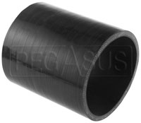 Click for a larger picture of Black Silicone Hose Coupler, 3 1/4 inch ID, 4 inch Length