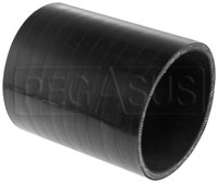 Click for a larger picture of Black Silicone Hose Coupler, 3 1/2 inch ID, 4 inch Length