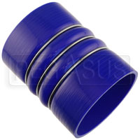 Click for a larger picture of Blue Silicone 350F CAC Hose, 4.50" ID, 6" Length