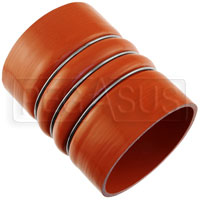 Click for a larger picture of Orange Silicone 500F CAC Hose, 4.50" ID, 6" Length
