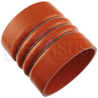 Click for a larger picture of Orange Silicone 500F CAC Hose, 6" ID, 6" Length