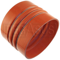 Click for a larger picture of Orange Silicone 500F CAC Hose, 8" ID, 6" Length